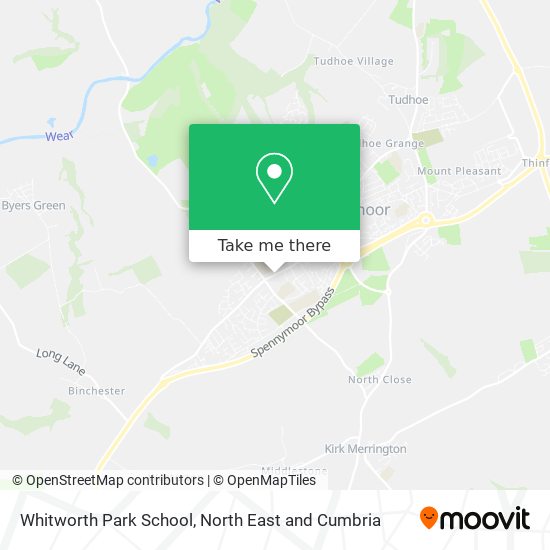 Whitworth Park School map