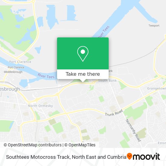 Southtees Motocross Track map