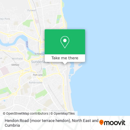 Hendon Road (moor terrace hendon) map