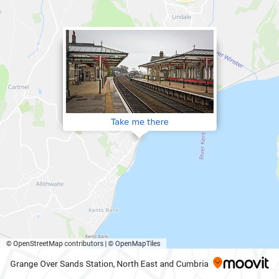 Grange Over Sands Station map