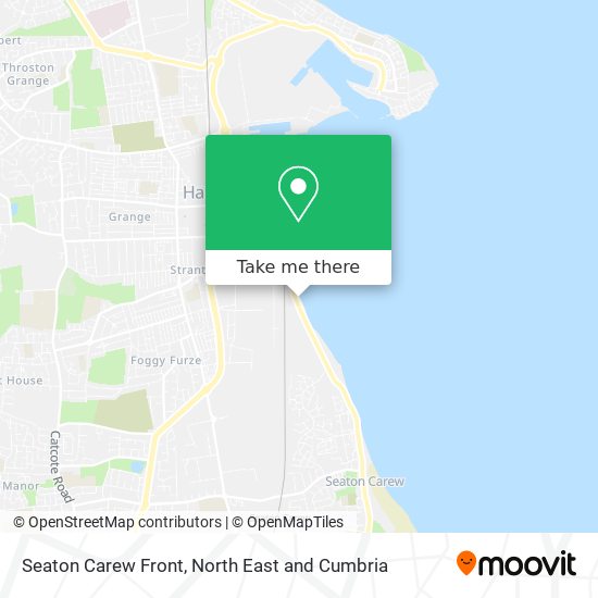 Seaton Carew Front map
