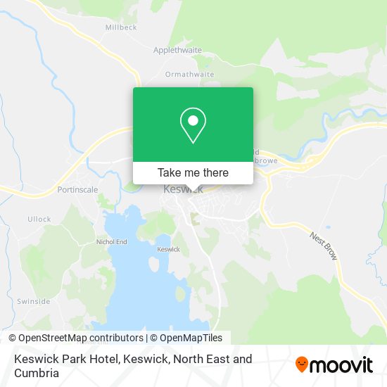 Keswick Park Hotel, Keswick map