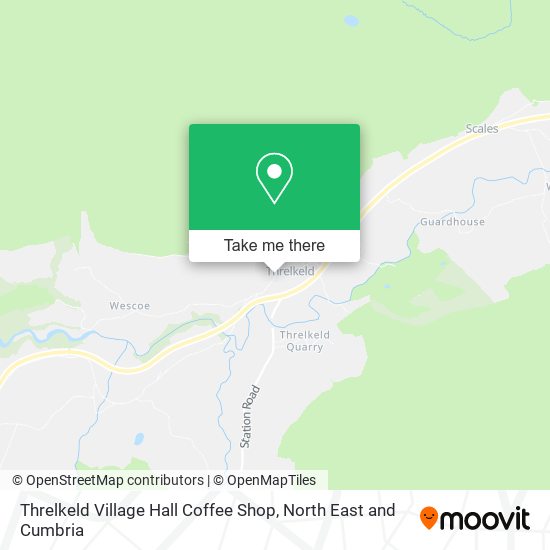 Threlkeld Village Hall Coffee Shop map