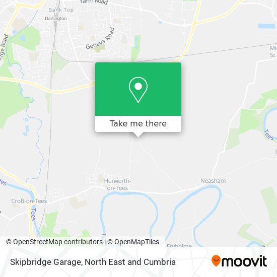 Skipbridge Garage map