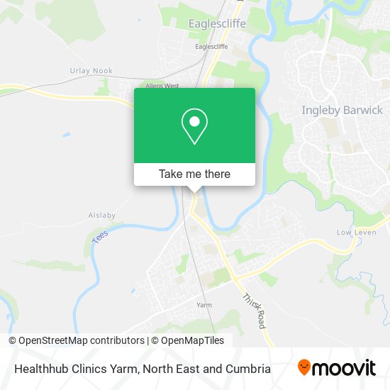 Healthhub Clinics Yarm map