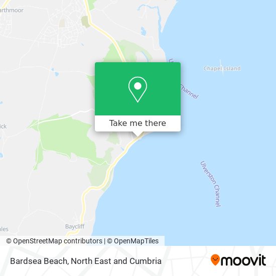 Bardsea Beach map
