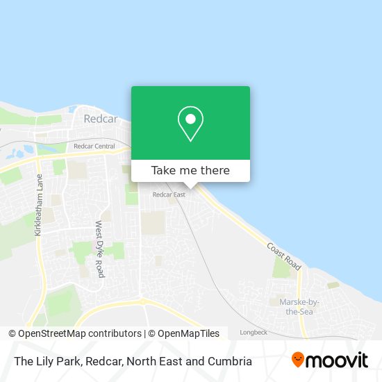 The Lily Park, Redcar map