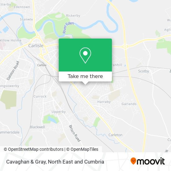 Cavaghan & Gray map