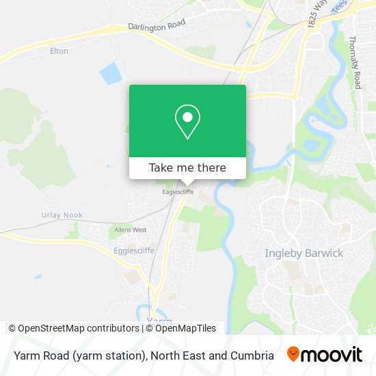 Yarm Road (yarm station) map