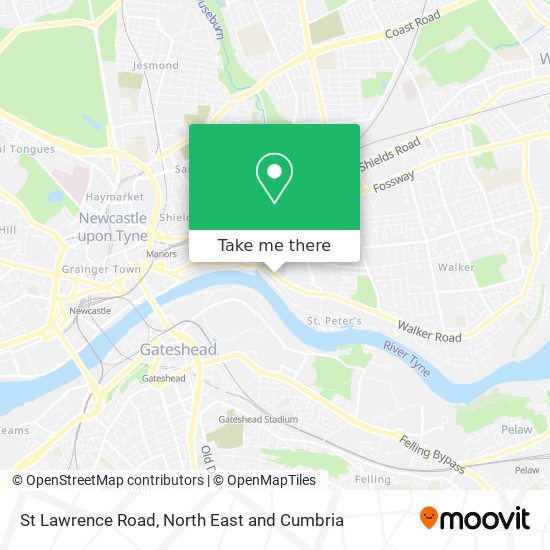 St Lawrence Road map