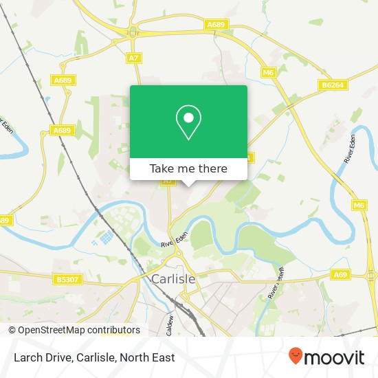 Larch Drive, Carlisle map