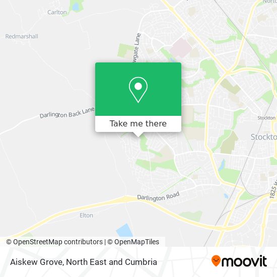 Aiskew Grove map