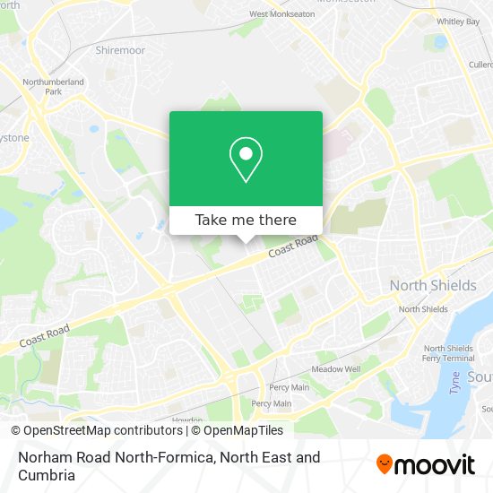 Norham Road North-Formica map