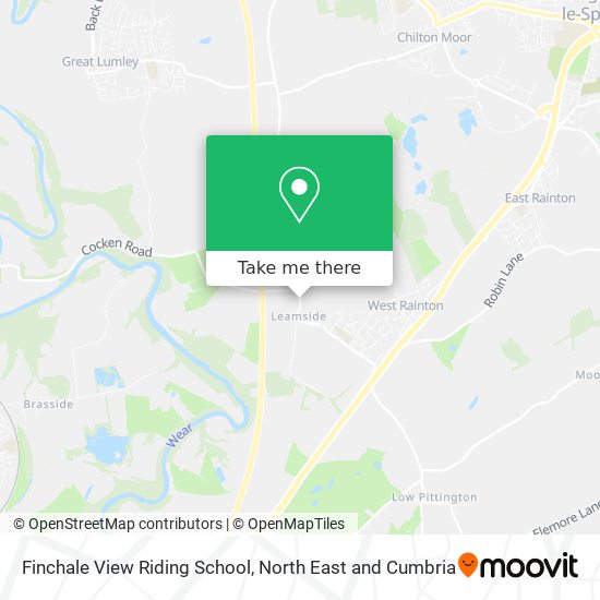 Finchale View Riding School map