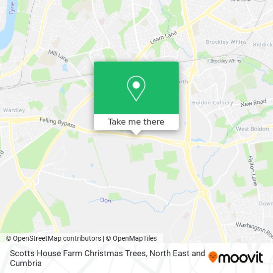 Scotts House Farm Christmas Trees map