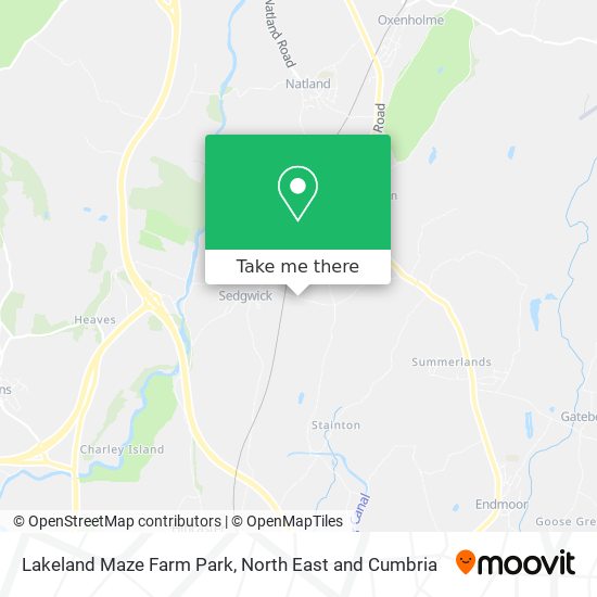 Lakeland Maze Farm Park map