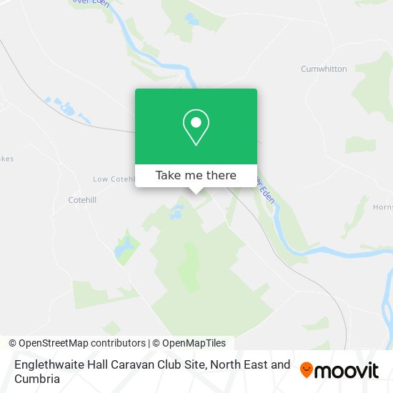 Englethwaite Hall Caravan Club Site map