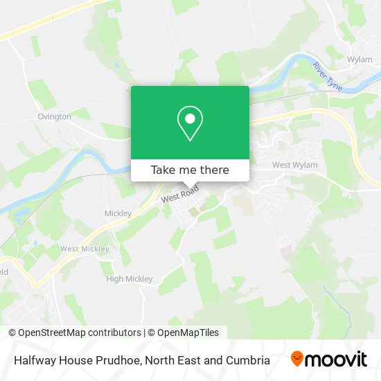 Halfway House Prudhoe map