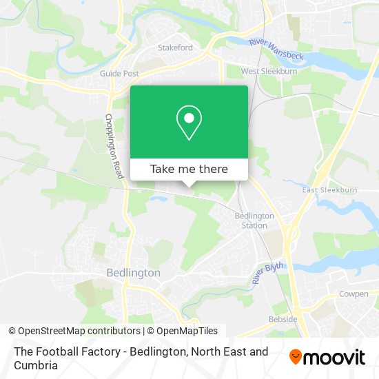 The Football Factory - Bedlington map