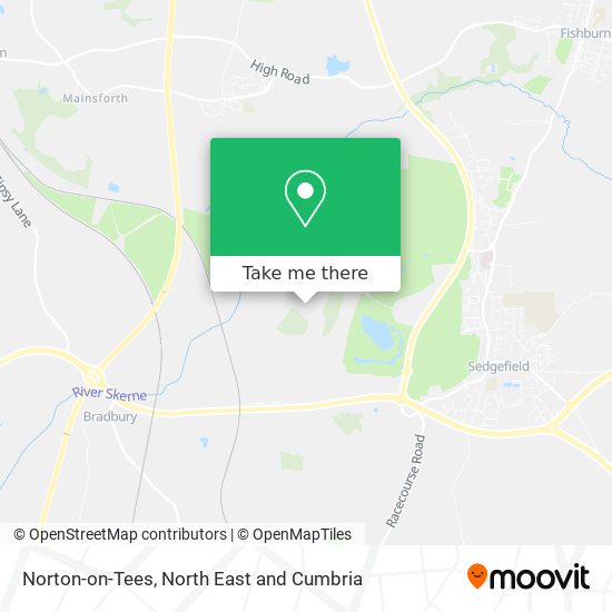 Norton-on-Tees map
