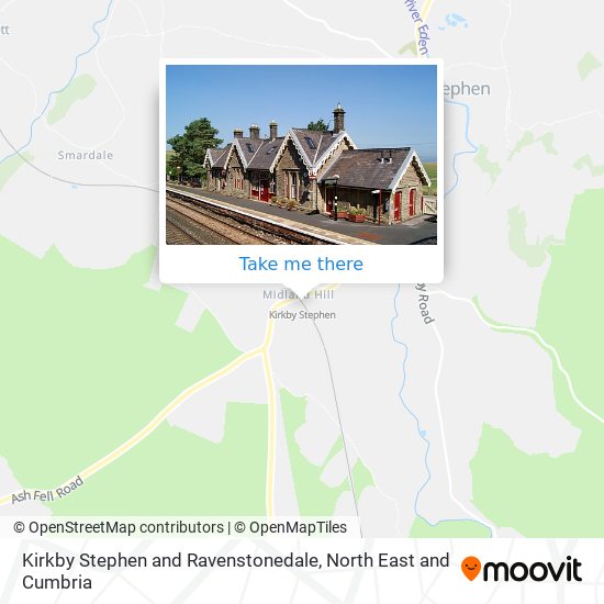 Kirkby Stephen and Ravenstonedale map
