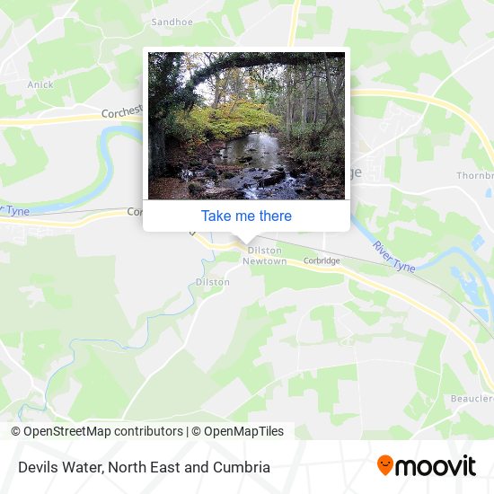 Devils Water map