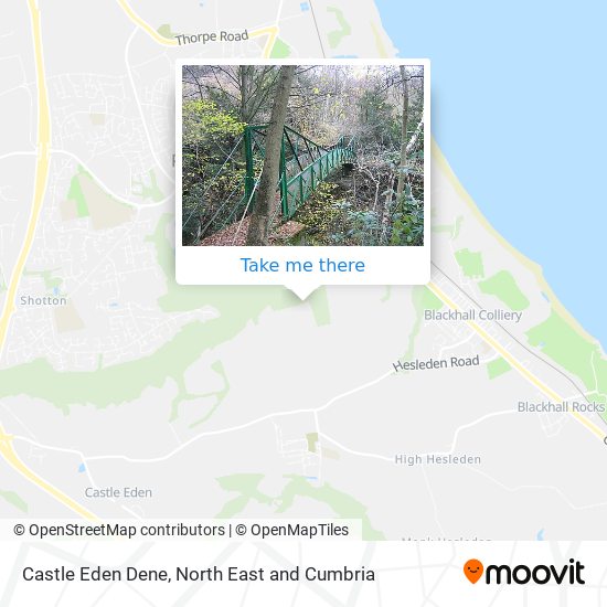 Castle Eden Dene map