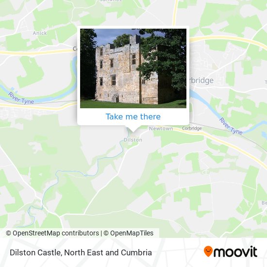 Dilston Castle map