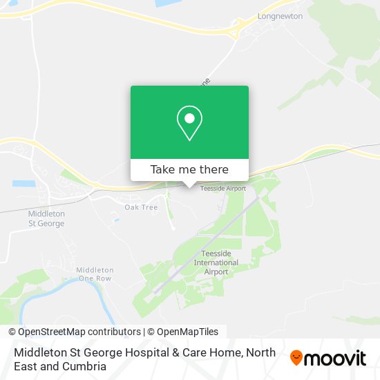 Middleton St George Hospital & Care Home map