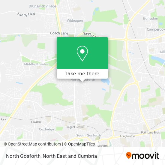 North Gosforth map