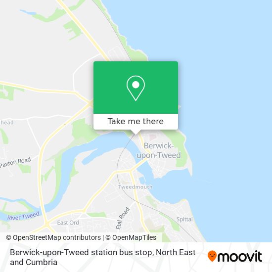 Berwick-upon-Tweed station bus stop map