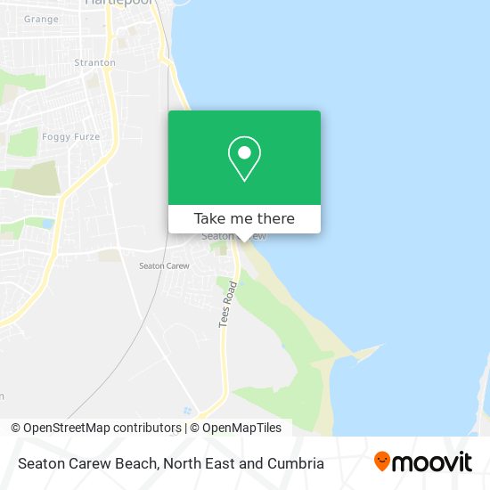 Seaton Carew Beach map