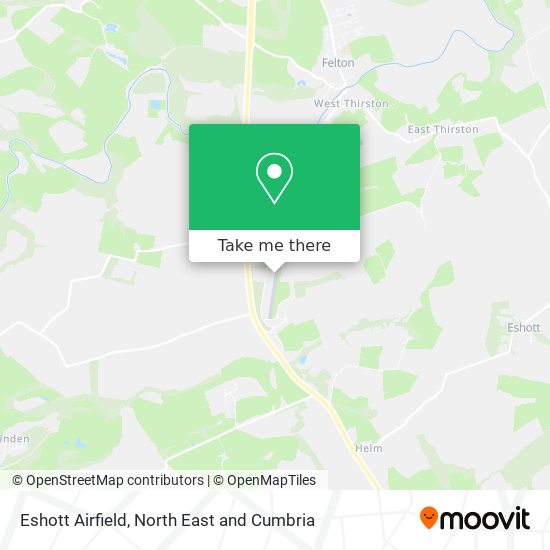 Eshott Airfield map