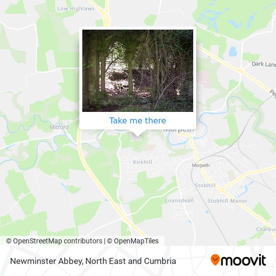 Newminster Abbey map
