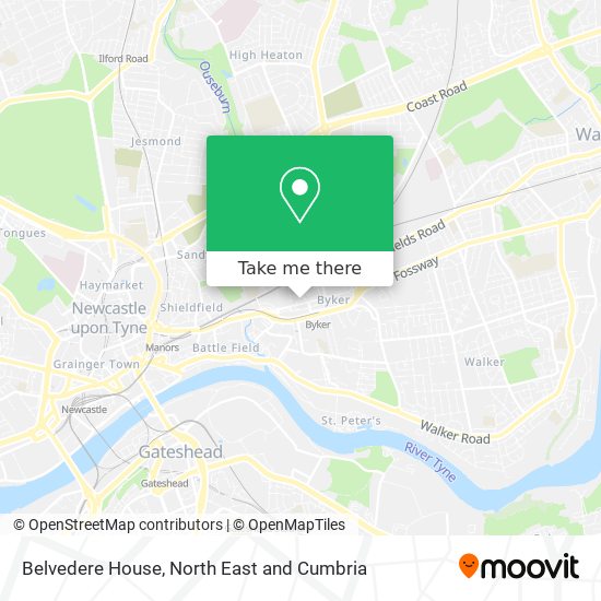 Belvedere House map