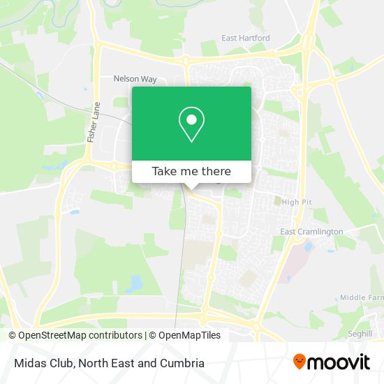 Midas Club map