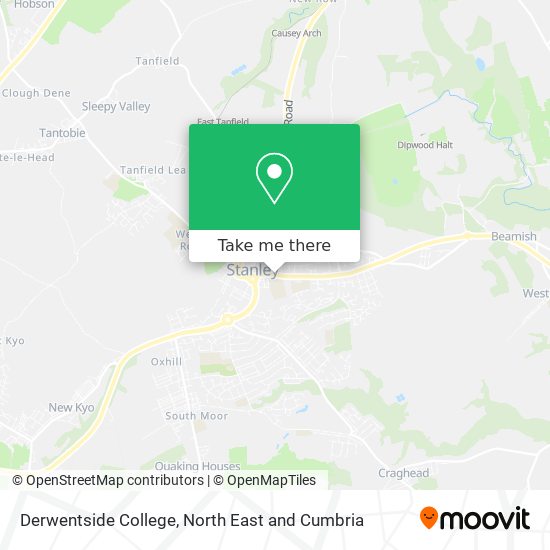 Derwentside College map