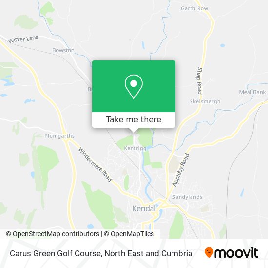 Carus Green Golf Course map