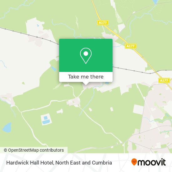 Hardwick Hall Hotel map