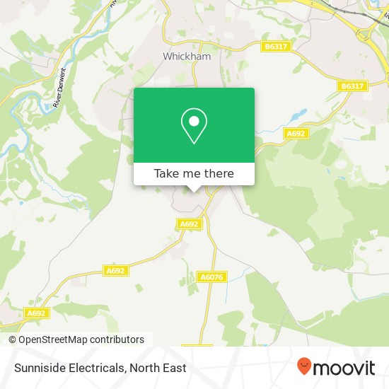 Sunniside Electricals map