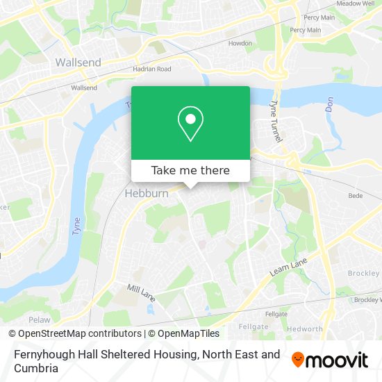 Fernyhough Hall Sheltered Housing map