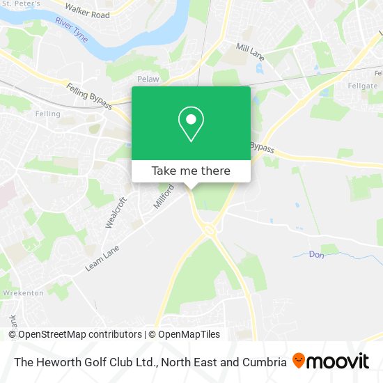 The Heworth Golf Club Ltd. map