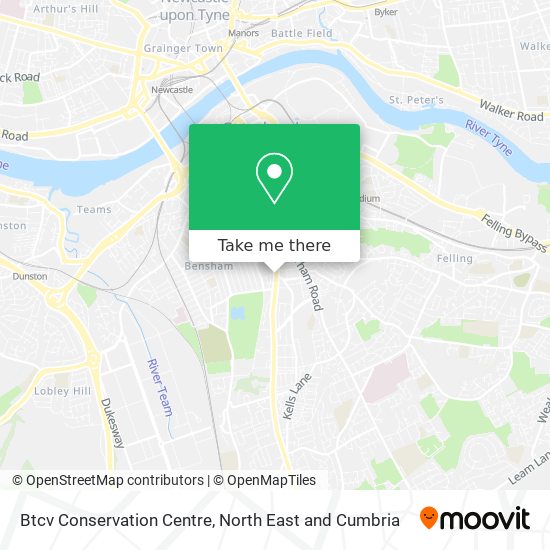 Btcv Conservation Centre map