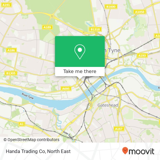 Handa Trading Co map