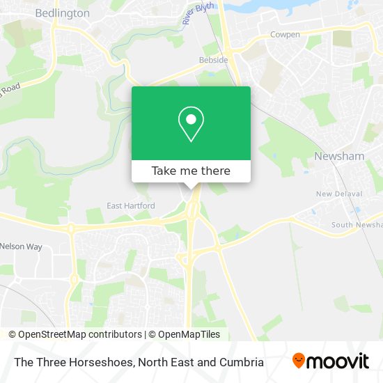 The Three Horseshoes map