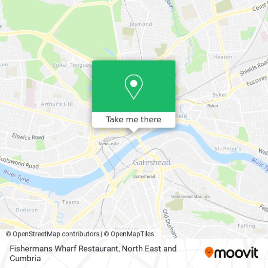 Fishermans Wharf Restaurant map