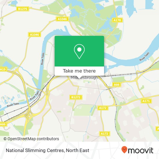 National Slimming Centres map