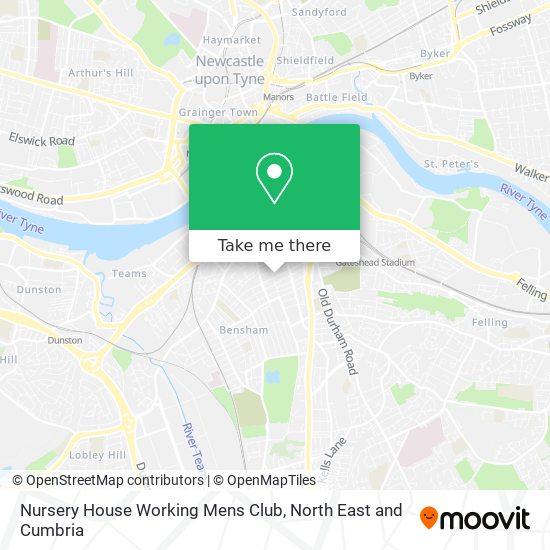 Nursery House Working Mens Club map