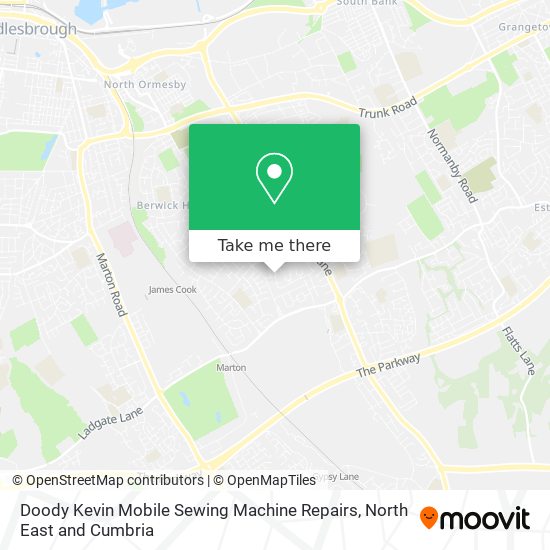Doody Kevin Mobile Sewing Machine Repairs map