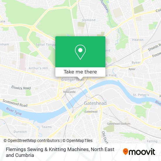 Flemings Sewing & Knitting Machines map